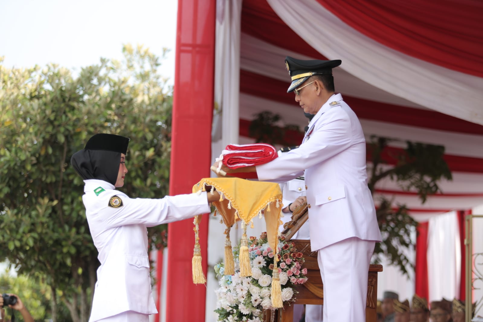 Pemkab Pringsewu Gelar Upacara Peringatan HUT Ke-78 Republik Indonesia