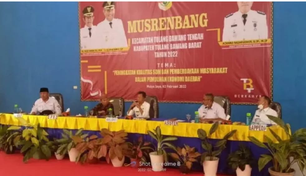 Wabup Tubaba Hadiri Musrenbang Di Tiyuh Mulya Jaya.