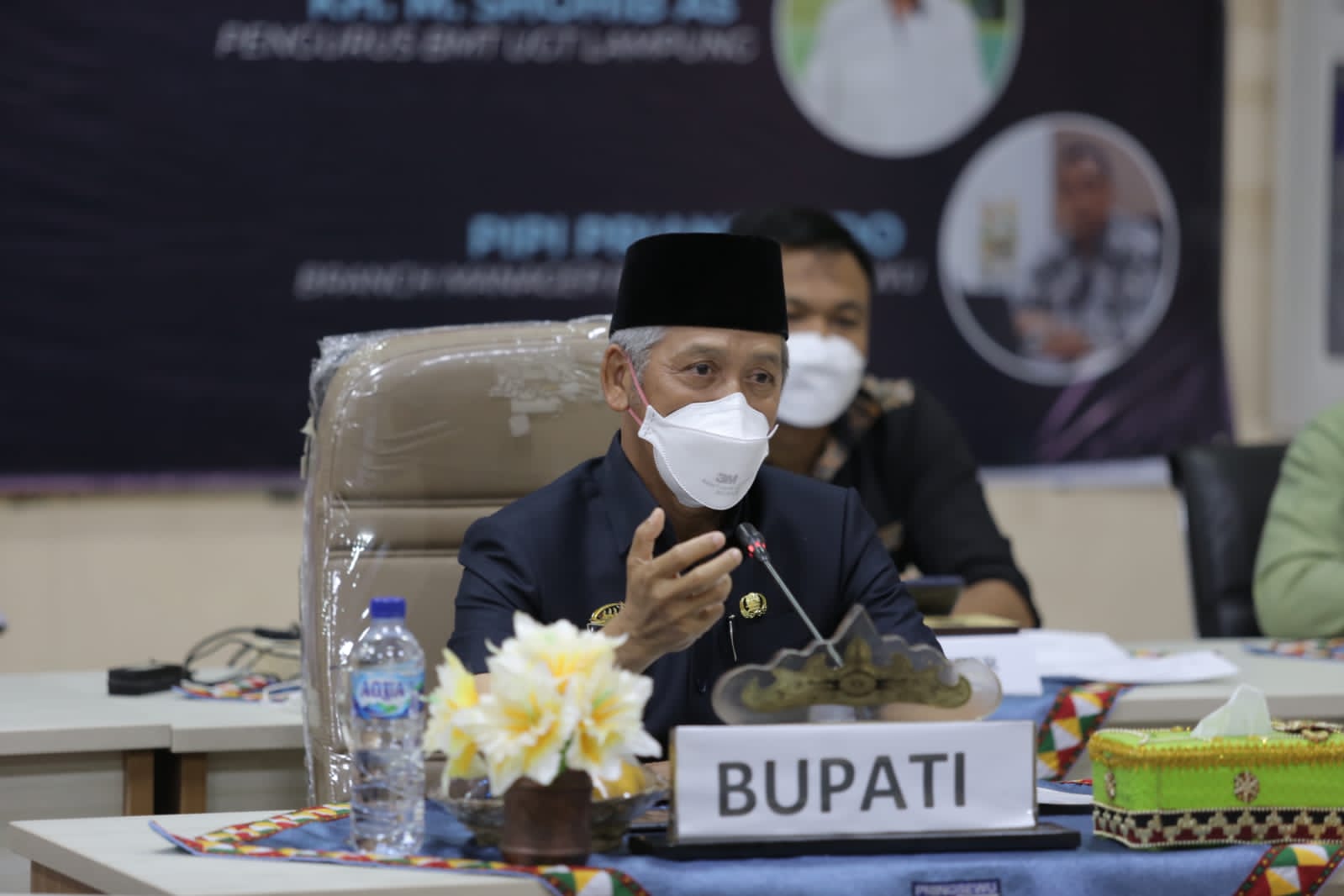 Bupati Sujadi Buka Webinar Bisnis Ekonomi Syariah Kabupaten Pringsewu