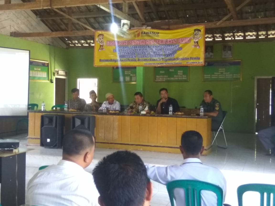 Cegah Pelanggaran, Panwascam Tuba Tangah Gelar Sosialisasi Pengawas Partisipatif