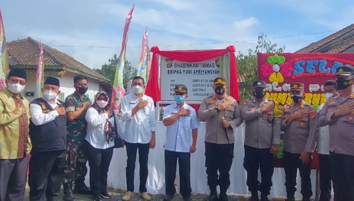 Resmikan Rumah Bhabinkamtibmas, Kapolres Tanggamus : Biar Lebih Dekat Dengan Masyarakat