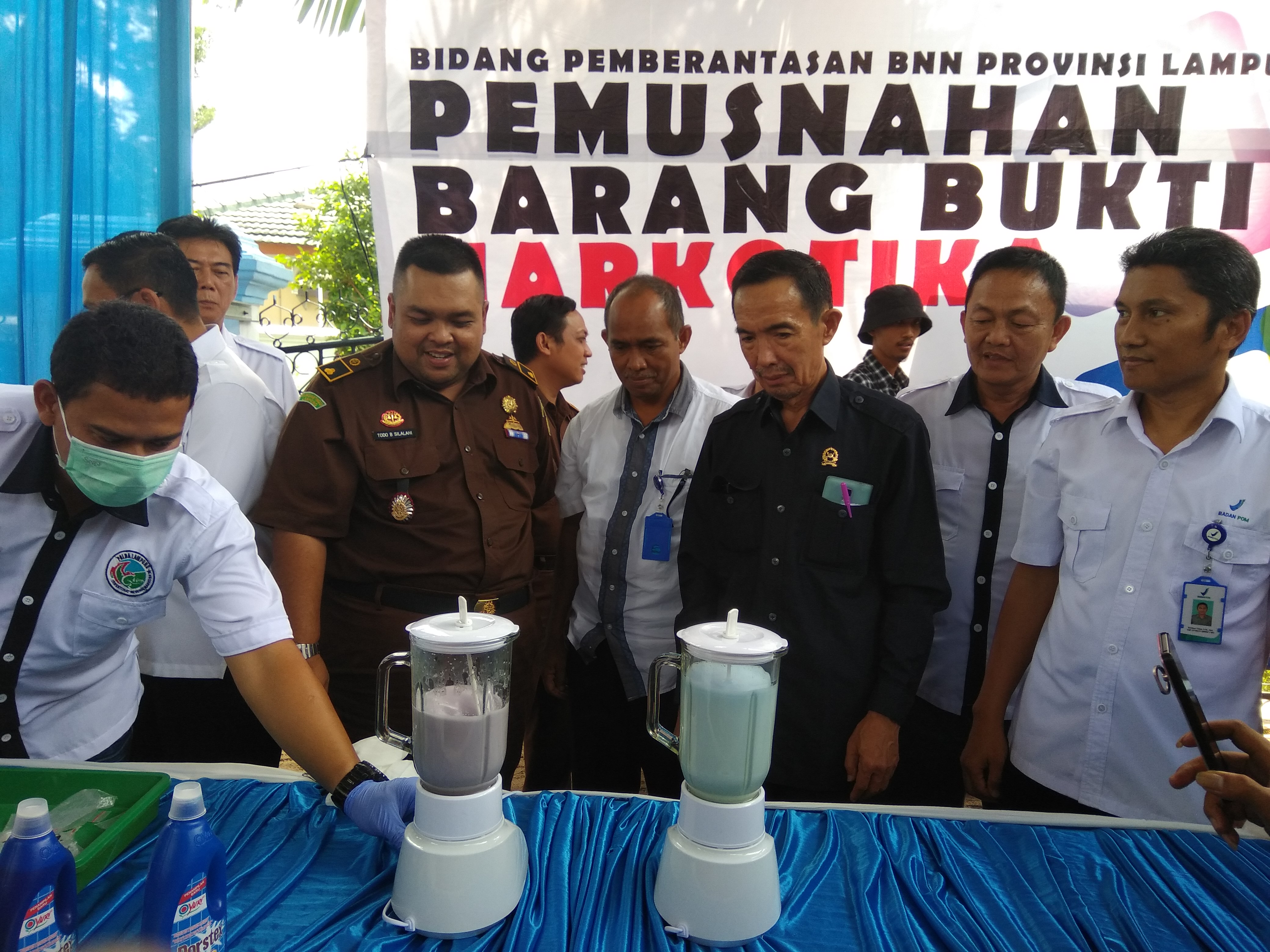 BNN Lampung Musnahkan 19 Gram Sabu dan 333 Butir Pil Ekstasi