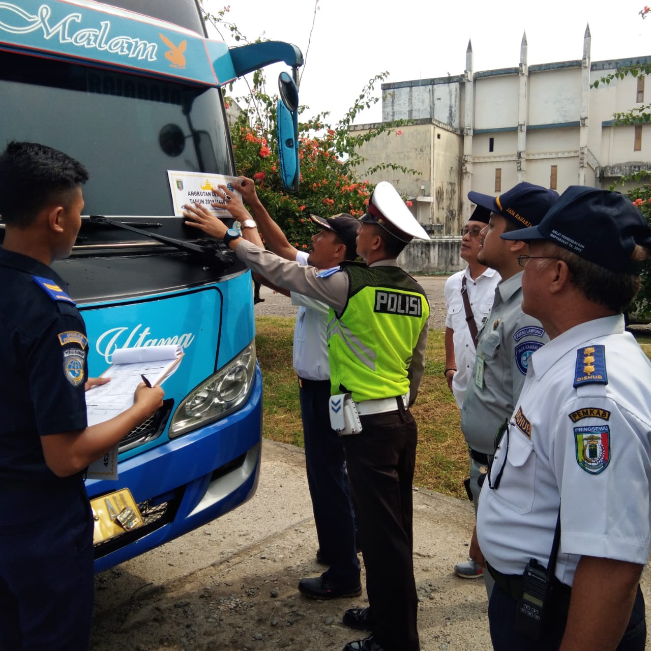 Dishub Pringsewu Gelar Uji Kelayakan Angkutan Lebaran