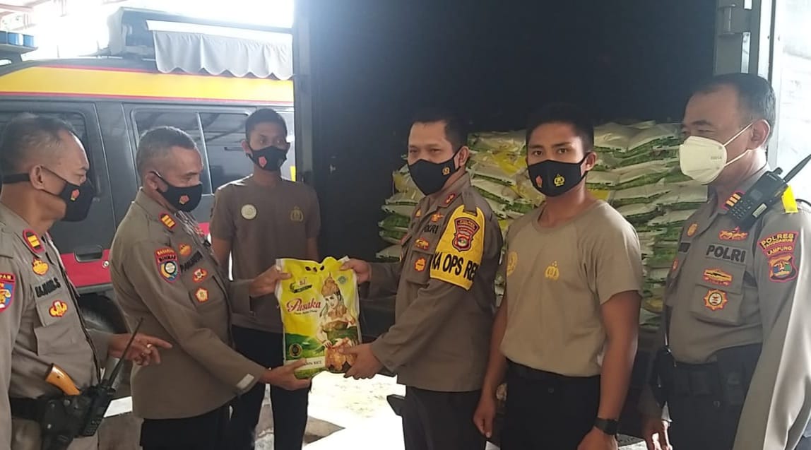 Polres Tanggamus Siap Salurkan 5 Ton Beras Untuk Warga