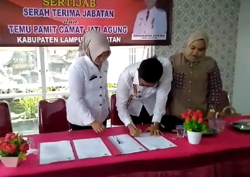 Sertijab dan Pisah Sambut Camat Jati Agung Lamsel