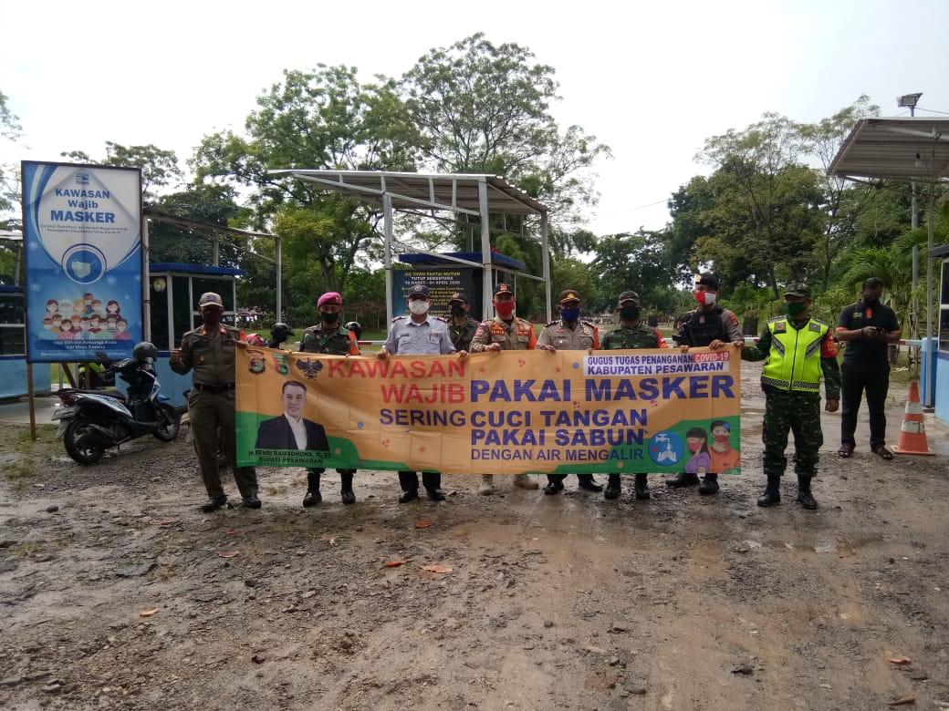 Tim Gurita Pahawang Polres Pesawaran, Gelar Sosialisasi Penegakan Disiplin New Normal