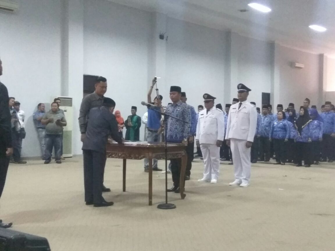 Fauzi Hasan Lantik 240 Pejabat Eselon III dan IV Pemkab Tubaba