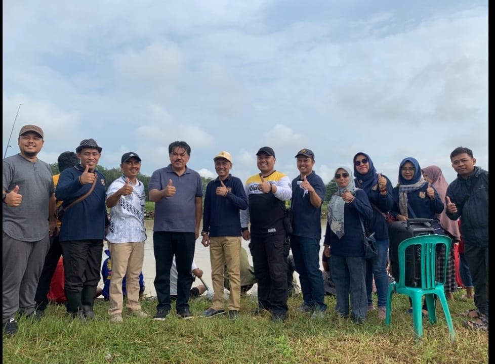 Sambut HUT Kabupaten, Dinas PUPR Pringsewu Gelar Lomba Mancing Bersama