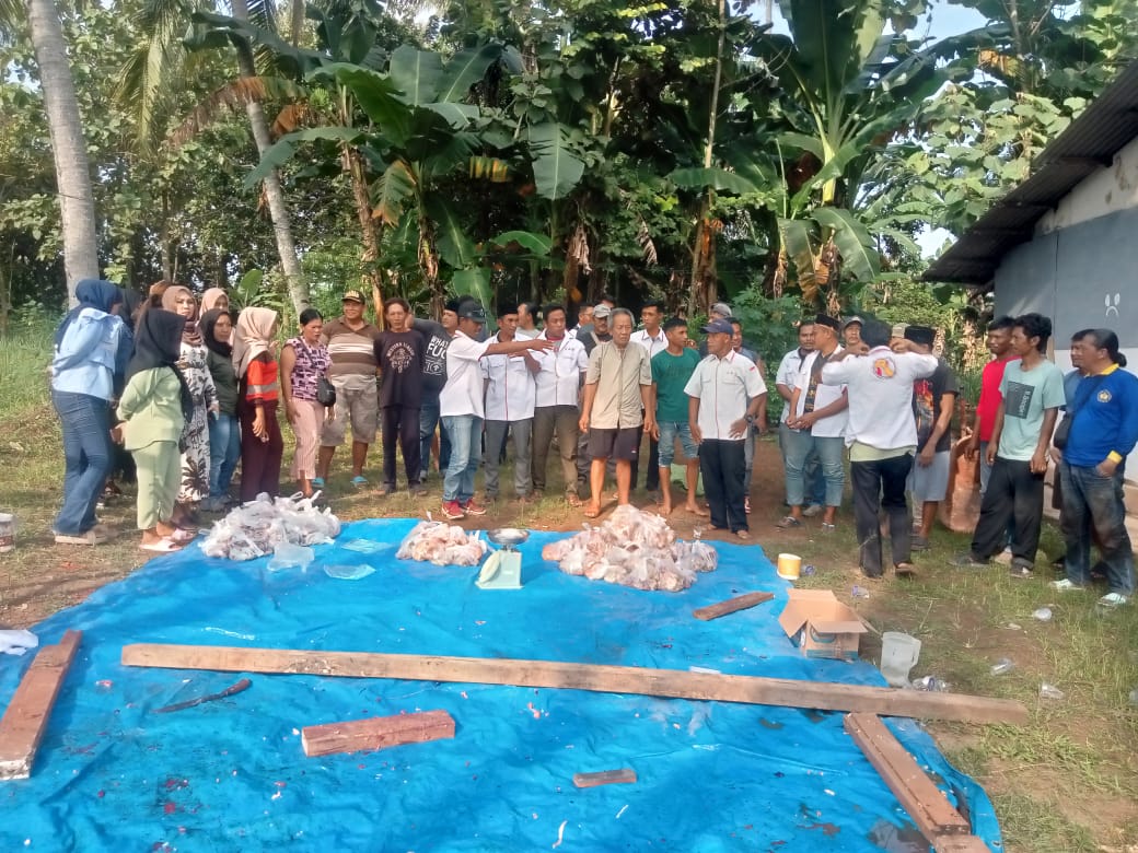 Hari Raya Idul Adha, JAB Lamsel Sembelih Hewan Kurban Untuk Masyarakat