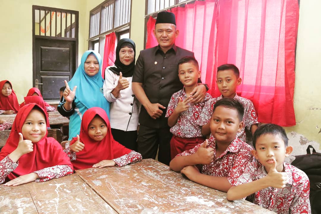 WABUP PRINGSEWU TINJAU SDN 1 GADING REJO