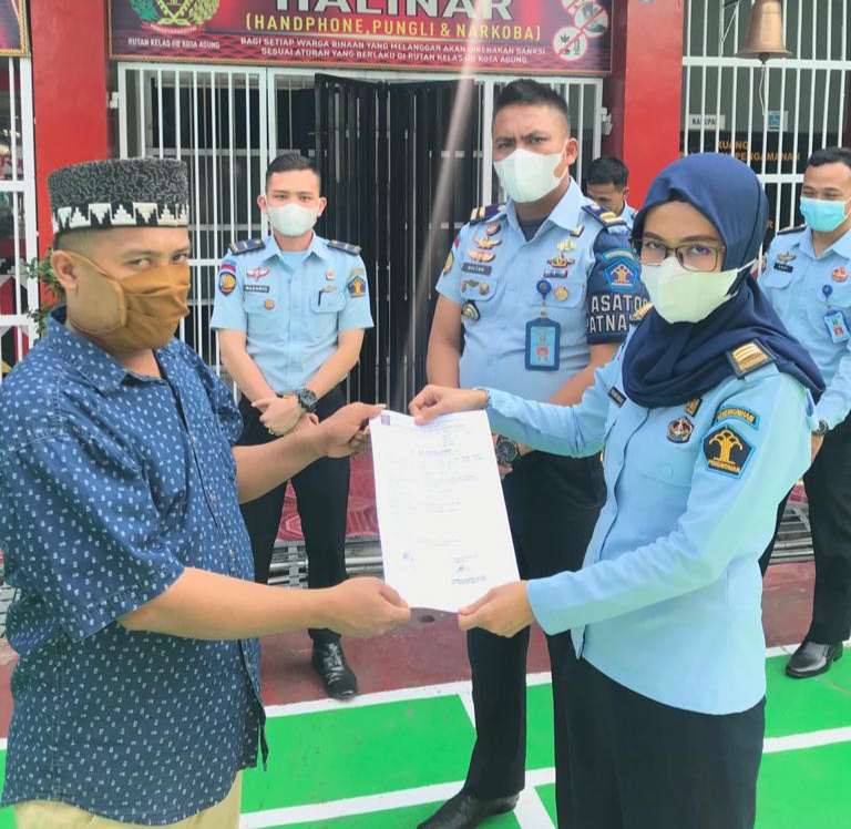 27 WBP Rutan Kota Agung Dapat Asimilasi dan Bebas Bersyarat