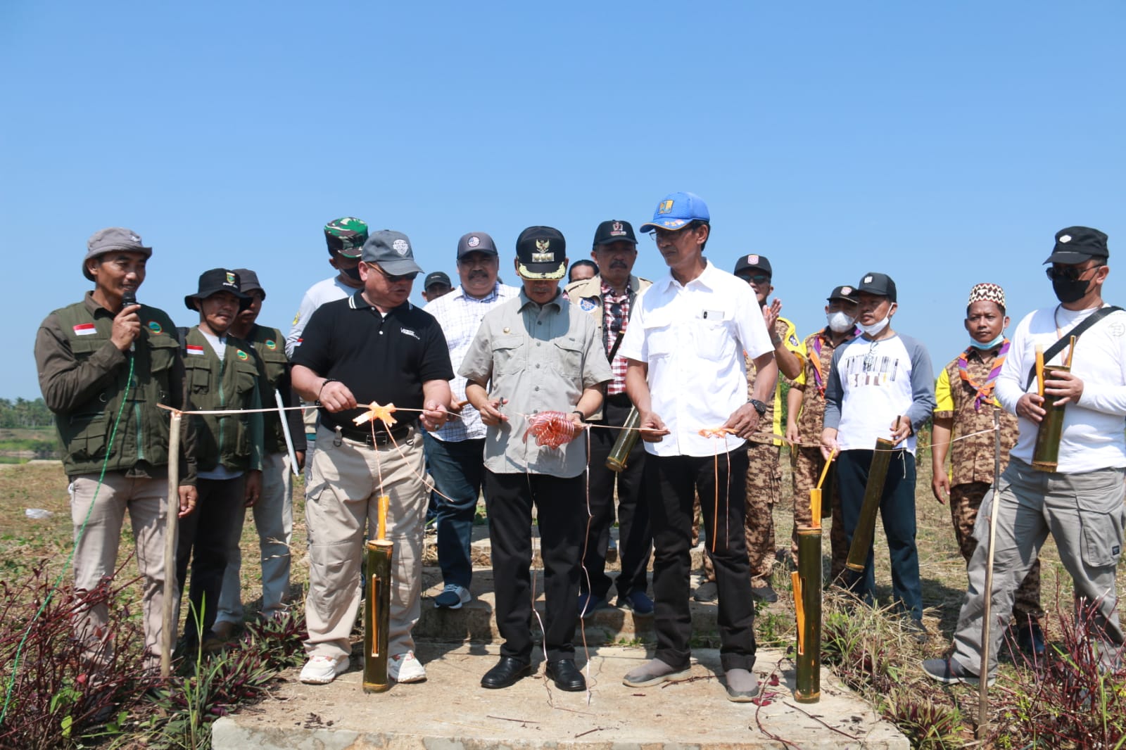 Bupati Pringsewu Resmikan Pulau Ratu Banjar di Perairan Waduk Way Sekampung