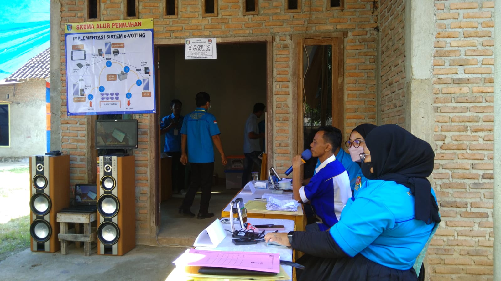 Pilkakon e-Voting Kabupaten Pringsewu. Warga Pekon Wonodadi Alami Kendala Adminduk