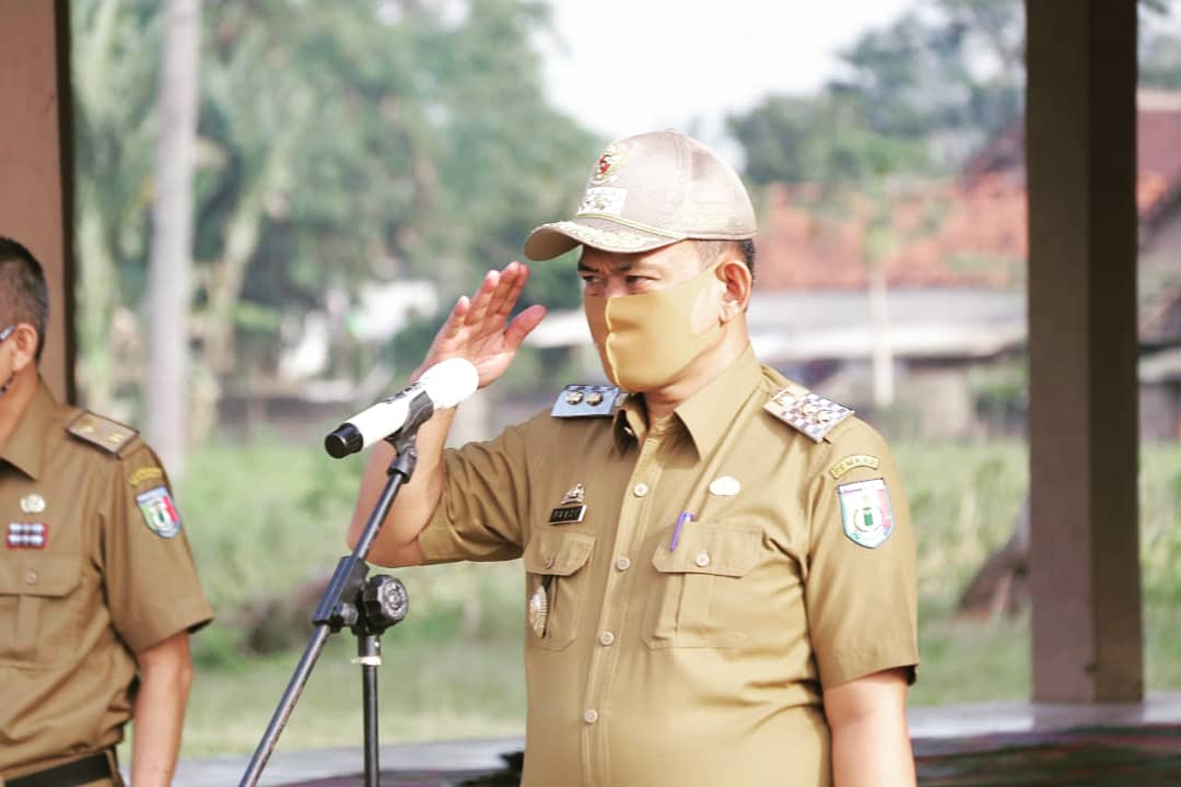 Wabup Pringsewu Pimpin Apel Aparatur Pekon se-Kecamatan Gadingrejo