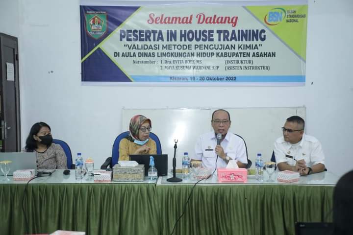 Sekdakab Asahan Buka In House Training Validasi Metode Pengujian Kimia