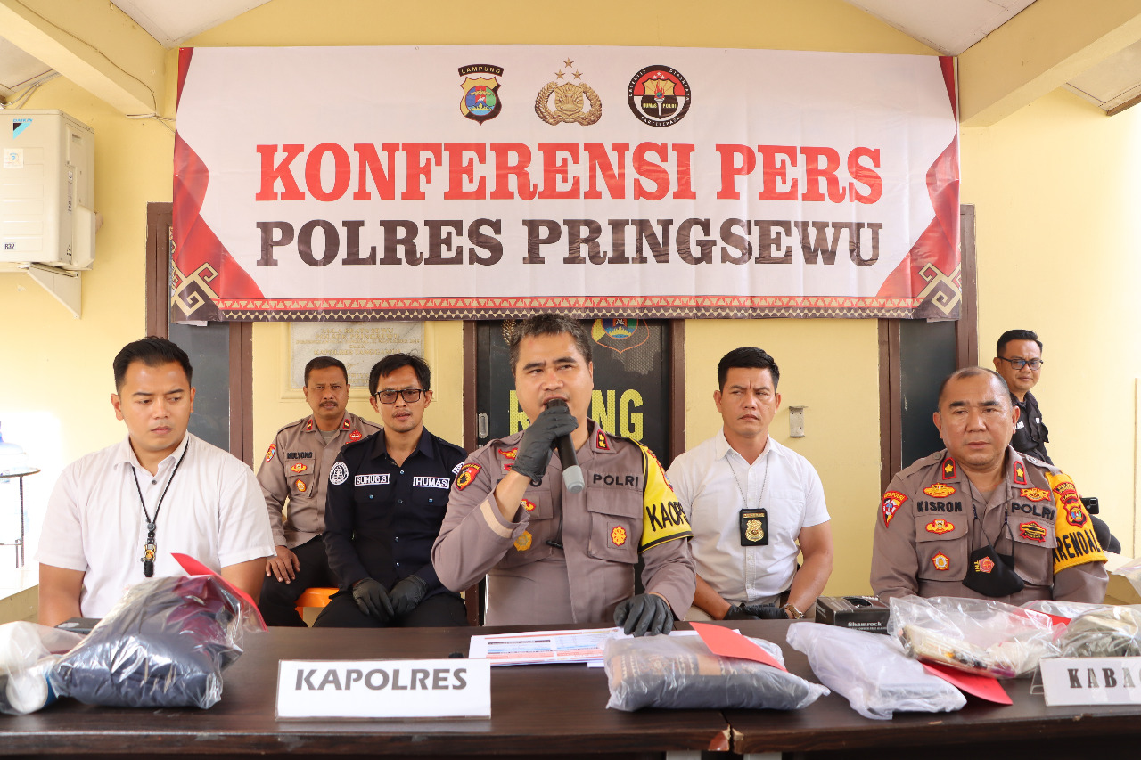 Polres Pringsewu Ungkap Kasus Tahun 2022, Kasus Narkoba Menurun