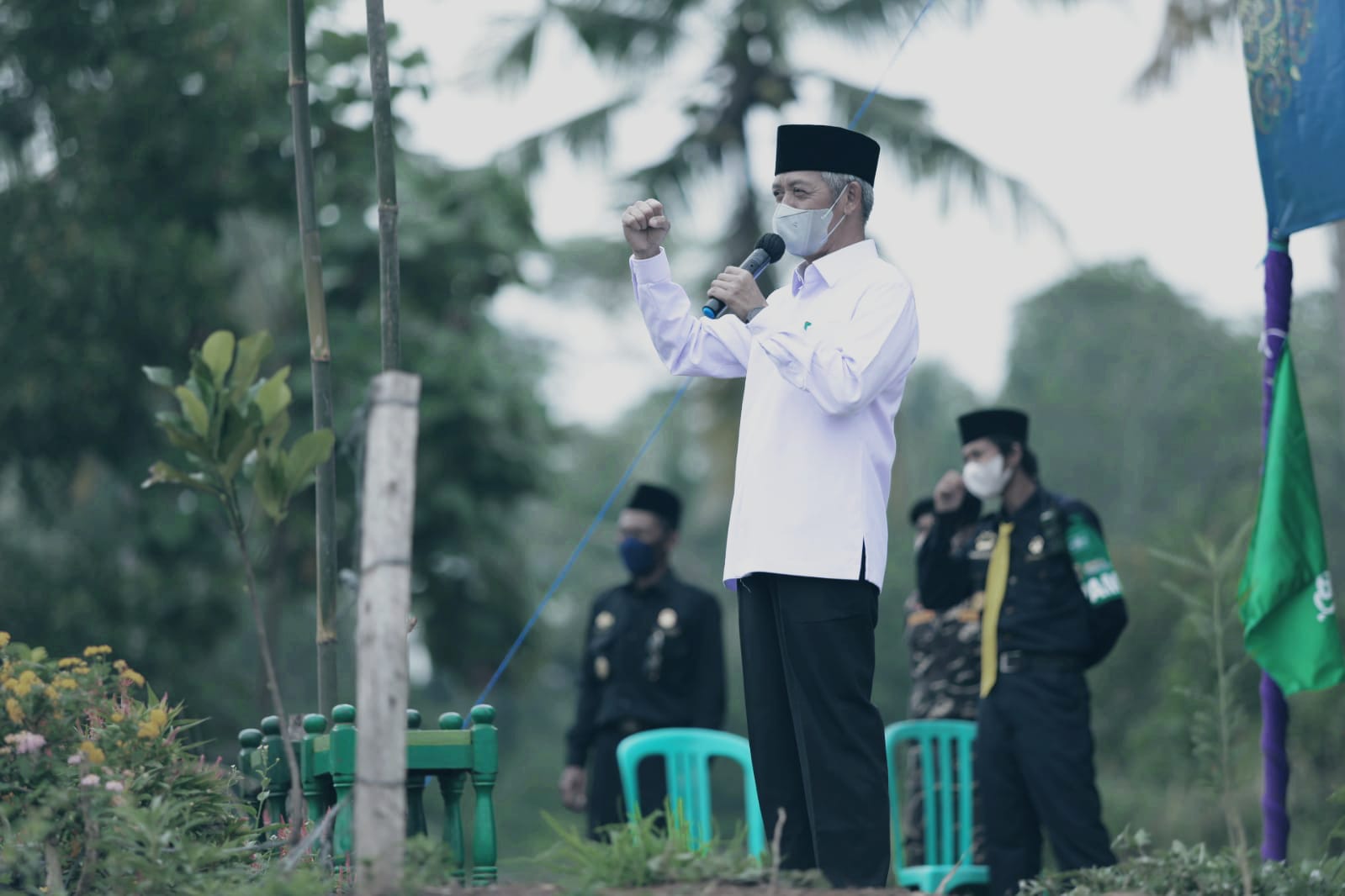 Peringati Harlah ke-96, PCNU Pringsewu Gelar Apel & Orasi Kebangsaan