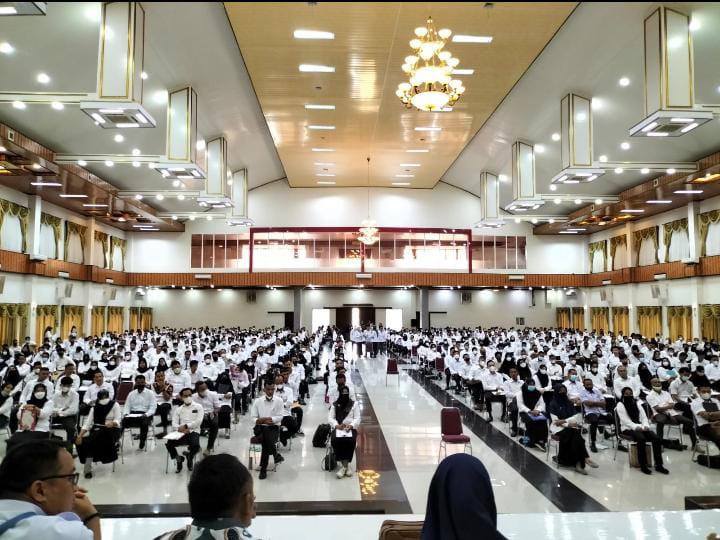 Ribuan Calon PPS Ikuti Tes Tertulis KPU Pesawaran