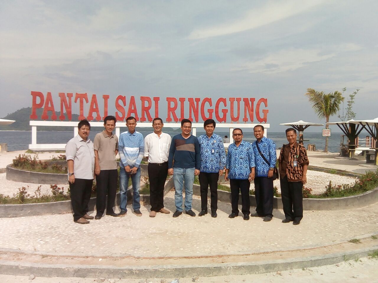 Pasir Timbul di Pantai Sari Ringgung Termasuk Satu dari Beberapa Keajaiban Dunia