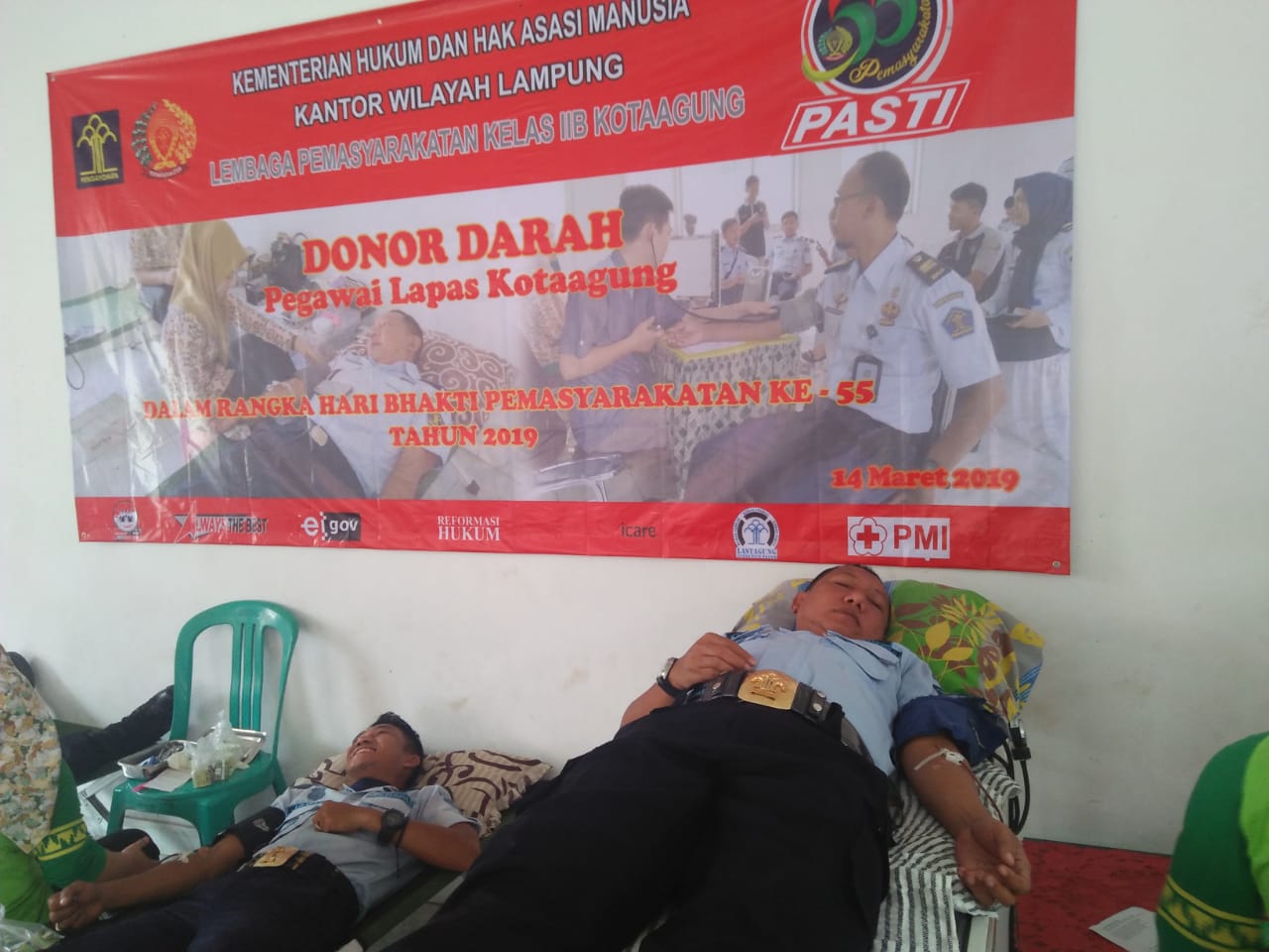 Lapas Kota Agung Gelar Bhakti Sosial Donor Darah