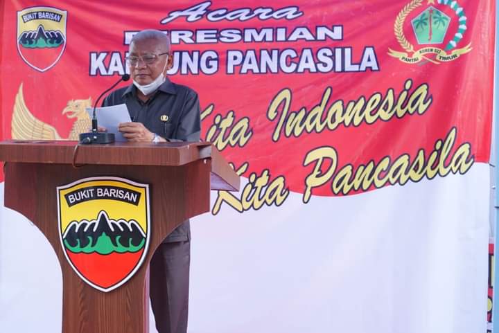 Bupati Asahan Resmikan Kampung Pancasila di Simpang Empat