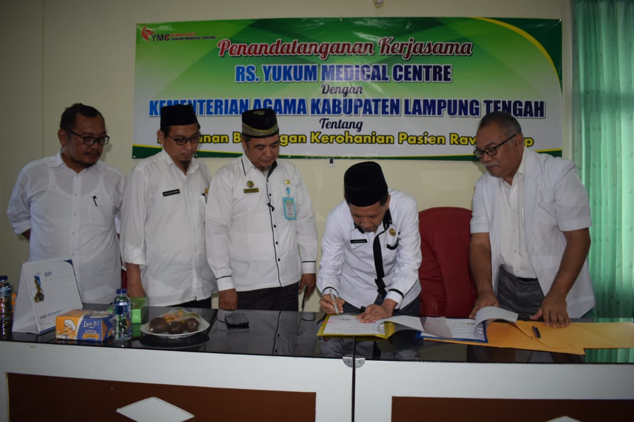 MoU  Kemenag Lamteng dengan RS. Yukum Medical Centre (YMC)