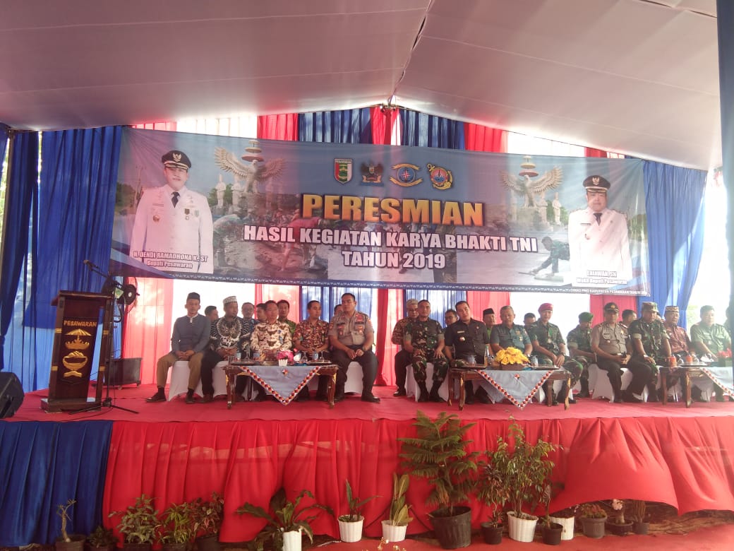 Pemkab Pesawaran Gelar Peresmian Hasil Karya Bhakti TNI 2019