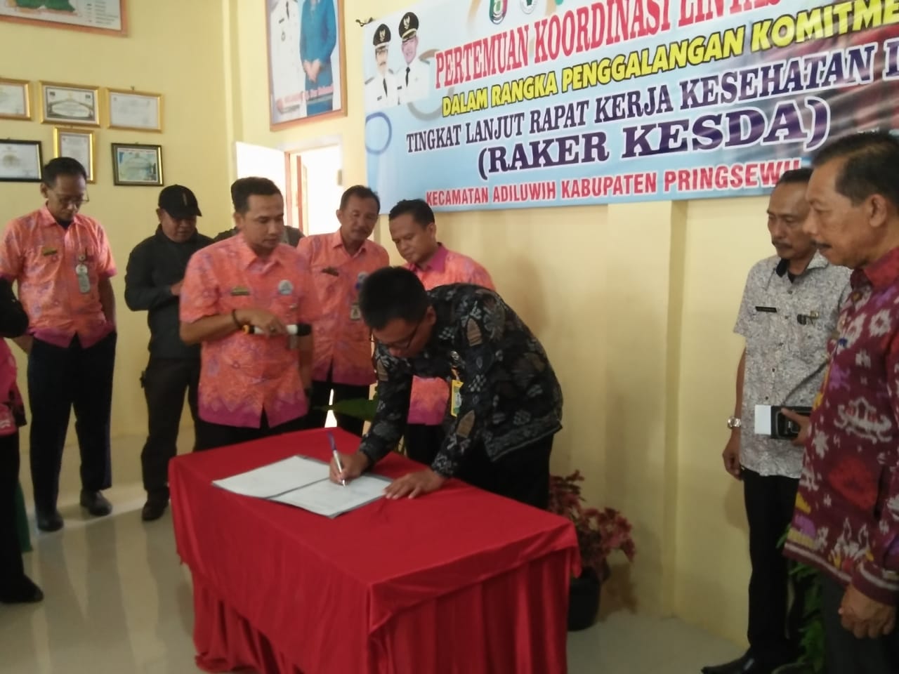 Kecamatan Adiluwih Gelar Pertemuan Koordinasi Lintas Sektoral