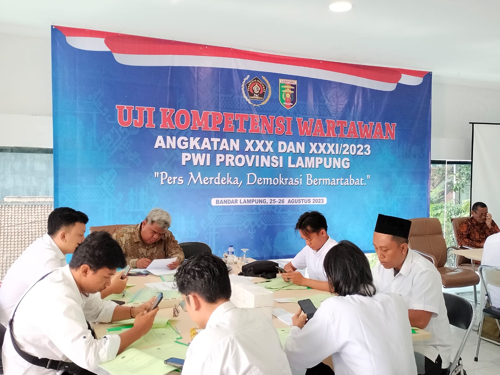 PWI Pesawaran Kirim Lima Wartawan Ikuti UKW Angkatan XXX dan XXXI Tahun 2023