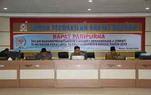 DPRD Mesuji Gelar Paripurna Penyampaian Empat Raperda