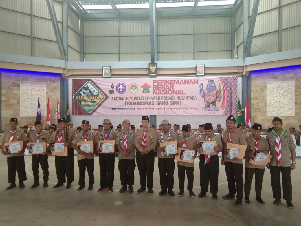 Sako Pramuka SPN Lampung Raih Juara Umum Kembesnas 2018