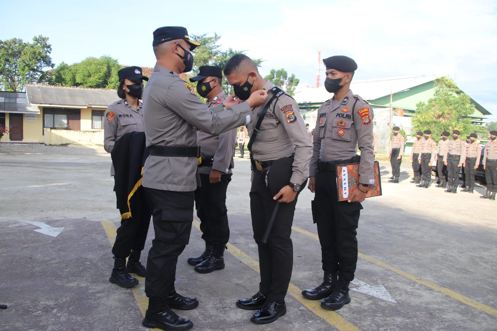 14 Siswa SPN Kemiling Selesai Latja di Polres Pringsewu