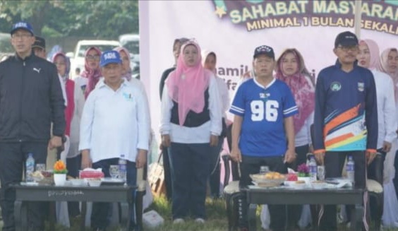 Bersama Ketua DPRD, Bupati Pesibar Hadiri Germas Hidup Sehat Tingkat Provinsi