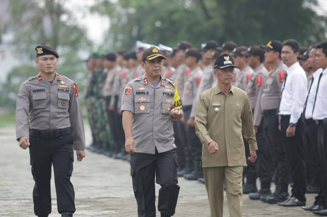 Apel Gelar Pasukan Operasi Lilin Krakatau 2019 Kabupaten Pringsewu.
