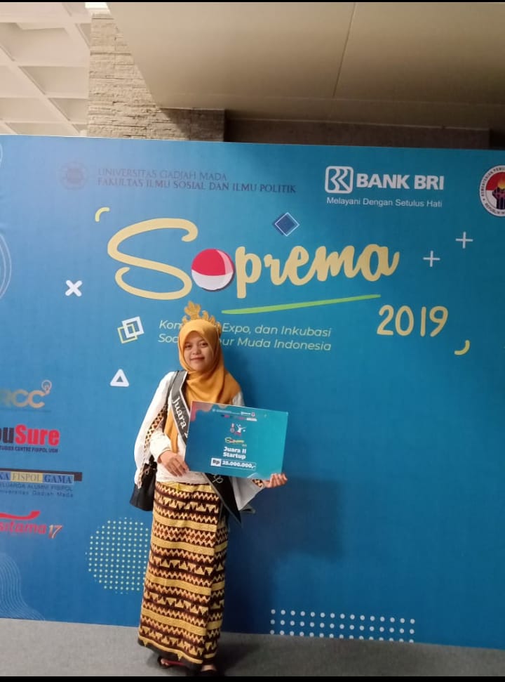 Ani Lailia Raih Juara Kedua Nasional Soprema 2019 di UGM Yogyakarta