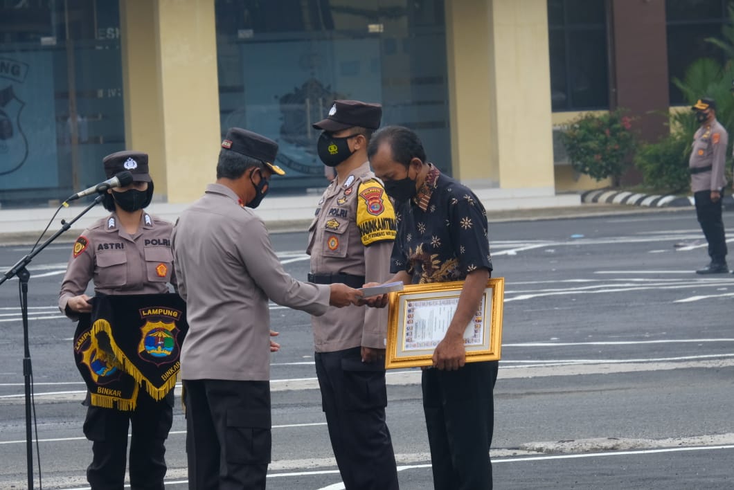 Gagalkan Aksi Curanmor, Jukir Diganjar Penghargaan Kapolda Lampung