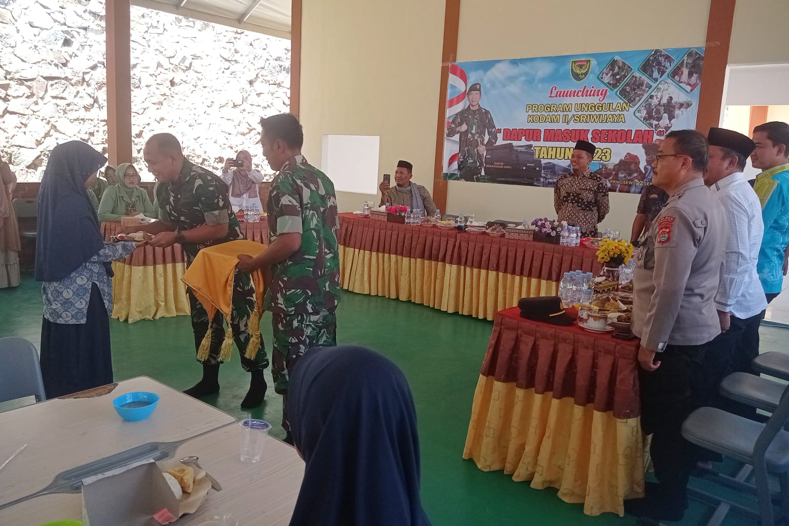 Kodim 0424 TGM Lounching Program Dapur Masuk Sekolah