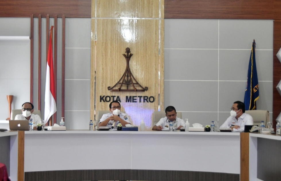 Walikota Pimpin Rapat Sinkronisasi Prioritas Pembangunan Kota Metro