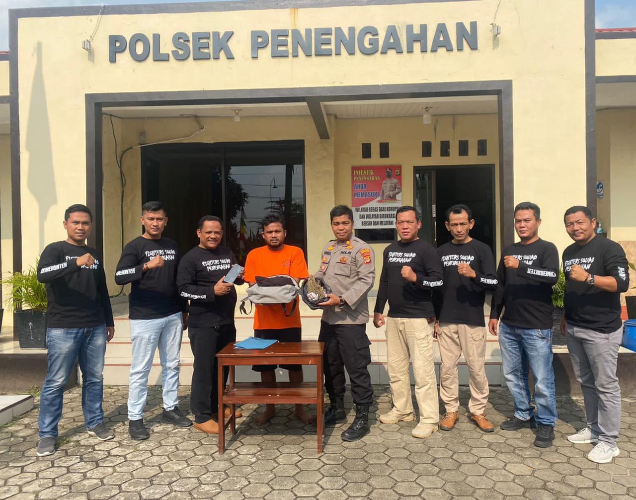Unit Reskrim Polsek Penengahan Amankan Sopir Yang Menyimpan Narkoba Jenis Ganja