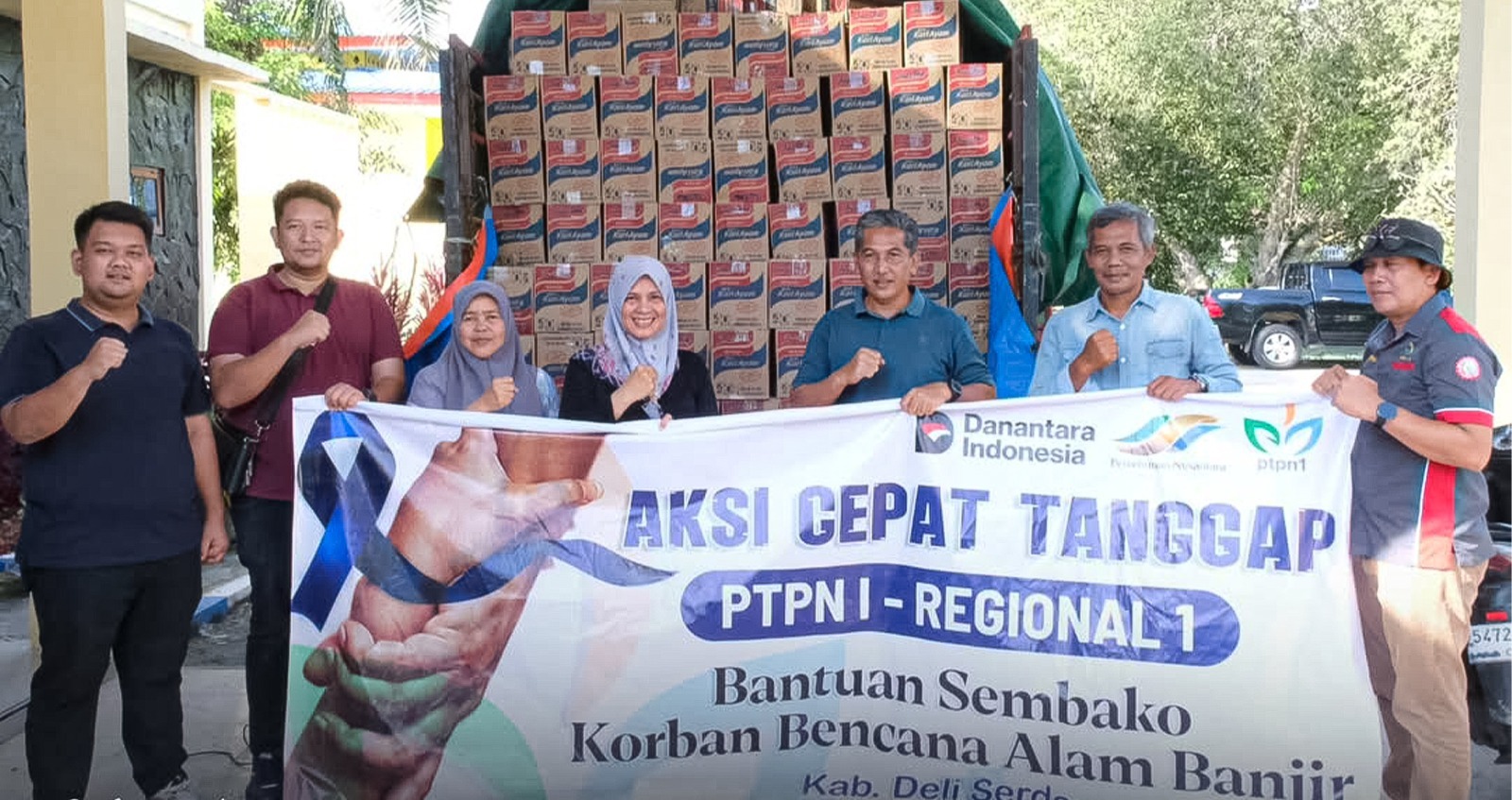 Gerak Cepat PTPN I Beri Bantuan Kemanusiaan di Sumut
