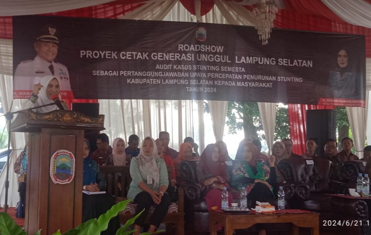 Road Show Penurunan Stunting Ketua TPPS Lamsel