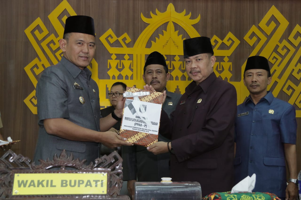 Pemkab Pringsewu Sampaikan RancanganPerubahan KUA-PPAS 2018