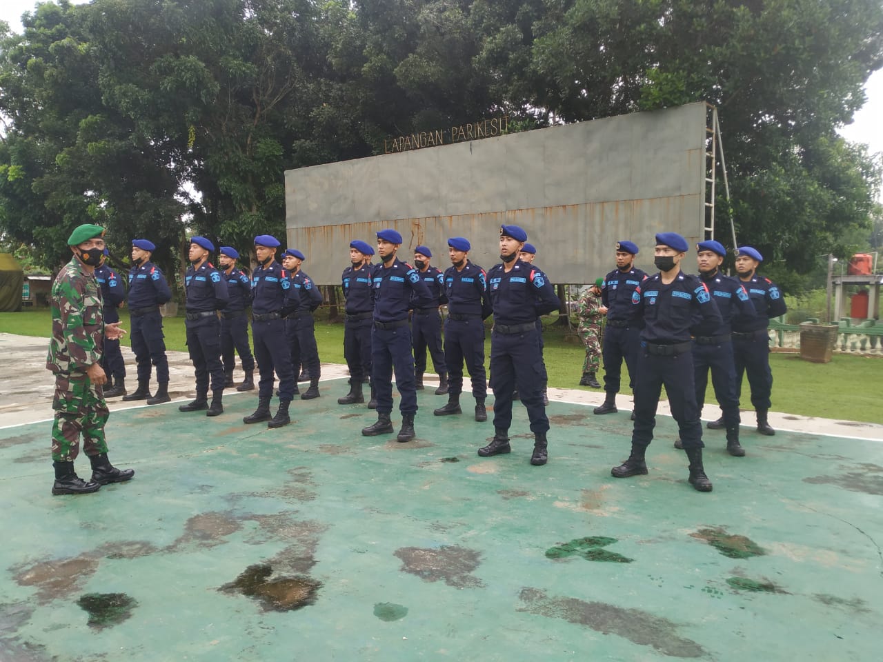 CPNS Lapas Kalianda Ikut Bintalsik Di Kodim 0421 Lampung Selatan.