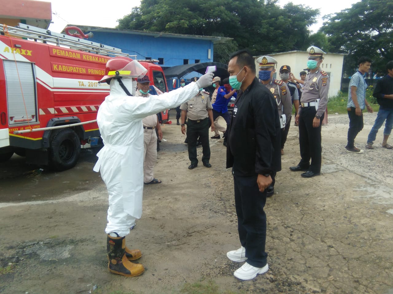 Fauzi Pantau Kesiapsiagaan Gugus Tugas Penanganan Covid-19 Kabupaten Pringsewu