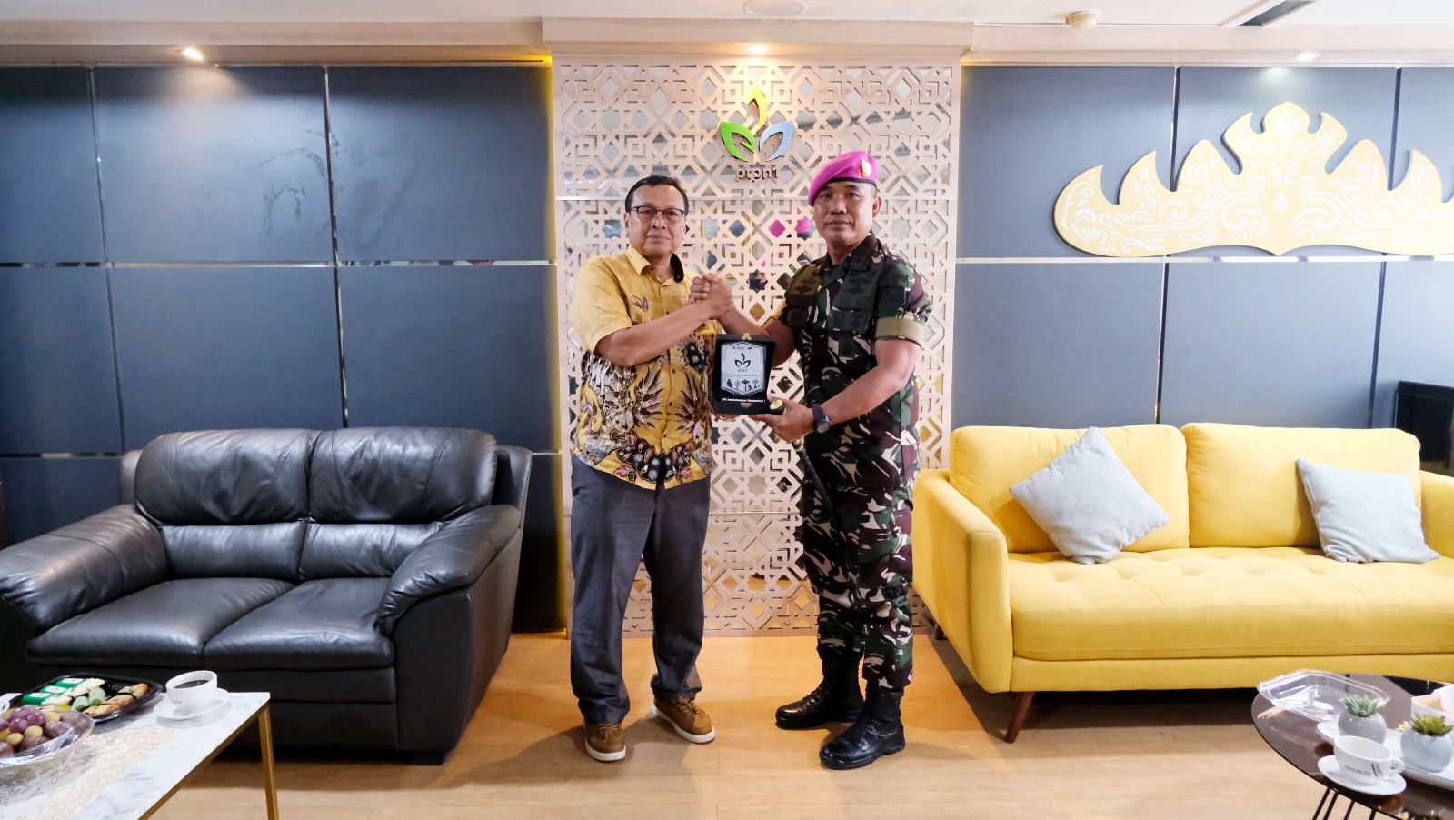 Danbrigif 4 Marinir/BS dan PTPN I Reg.7 Terus Perkuat Sinergi Keamanan
