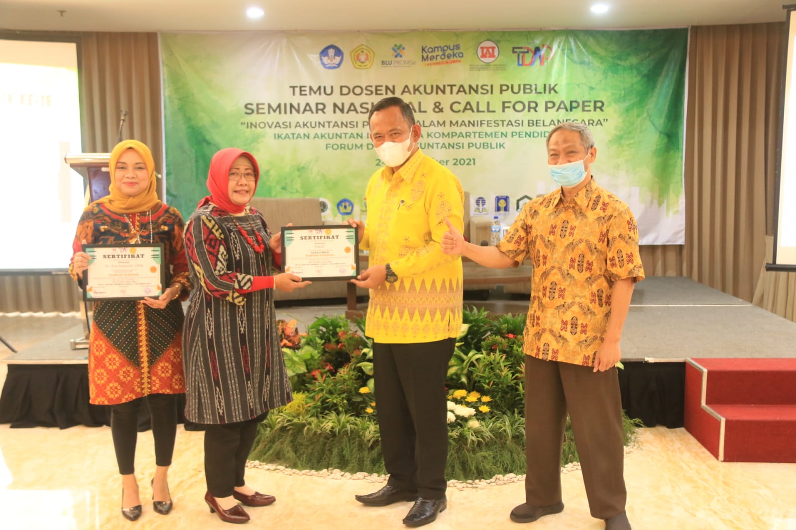 Wabup Pringsewu Narasumber Seminar Nasional & Call For Papers Temu Dosen Akuntansi Publik.