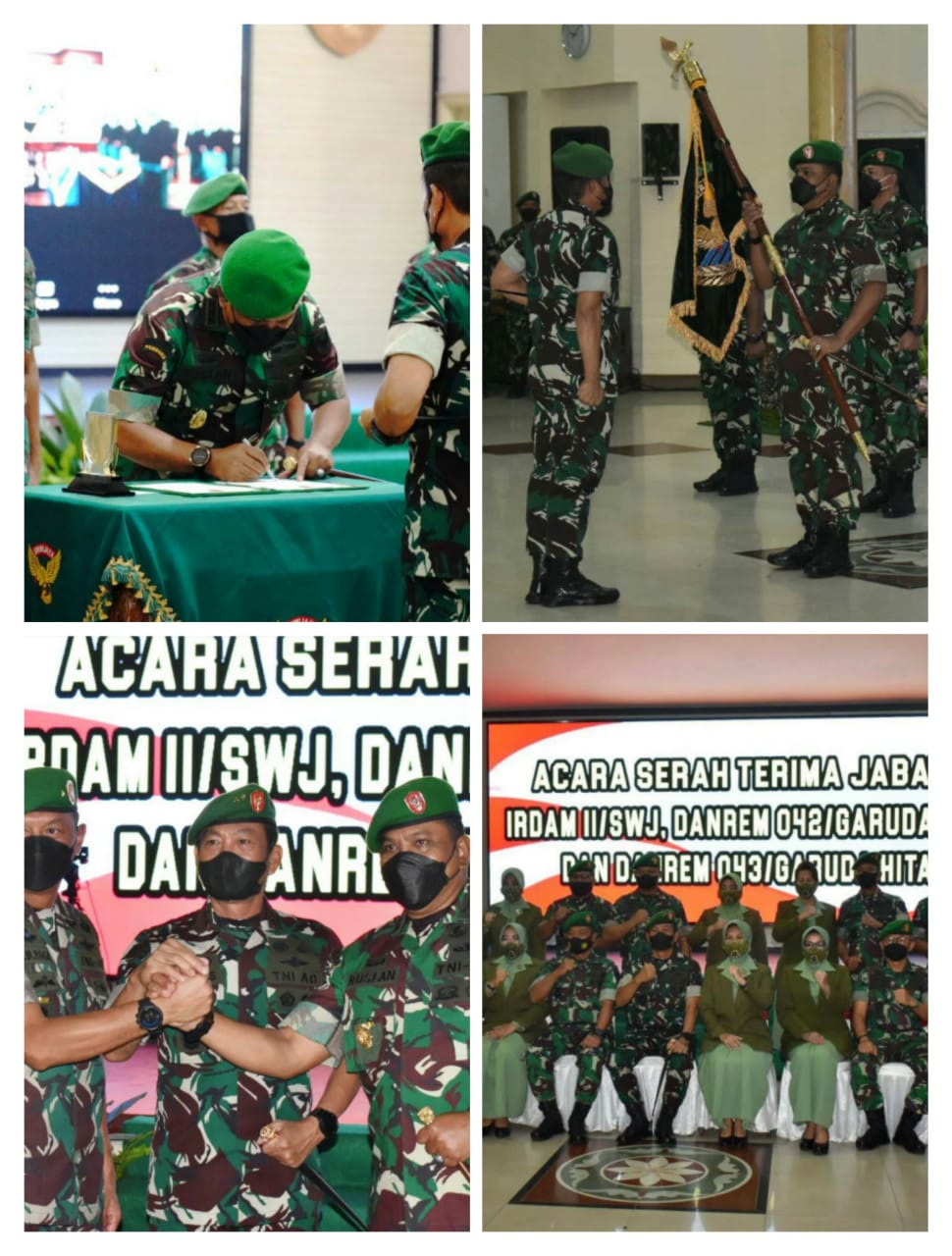 Pangdam II/Sriwijaya Pimpin Sertijab Danrem 043/Gatam.