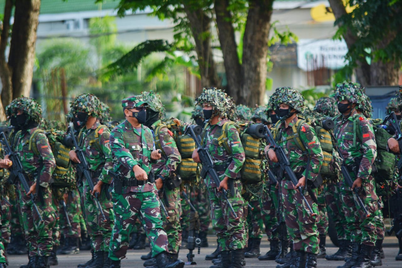 Penerimaan Personil Pasukan Kostrad Latihan Ancap 