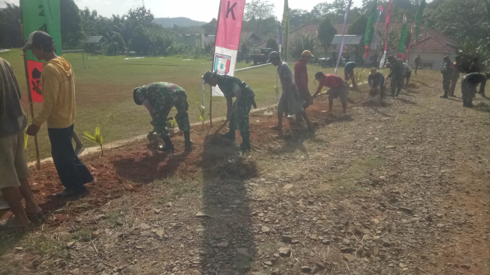 Persiapan Giat TMMD ke 121, 2024 di Kecamatan Pagelaran Utara Pringsewu