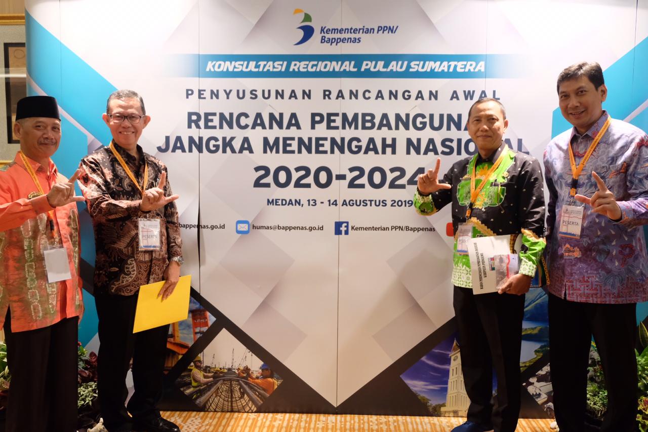 Bupati Pringsewu Hadiri  Konsultasi Regional Penyusunan Rancangan Awal  RPJMN 2020-2024